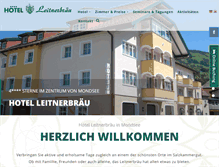 Tablet Screenshot of leitnerbraeu.at